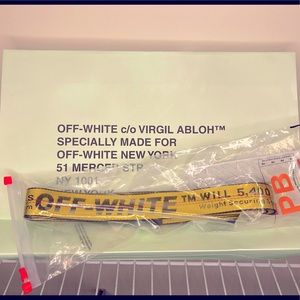 COPY - Off-White Classic Industrial Belt. NWT